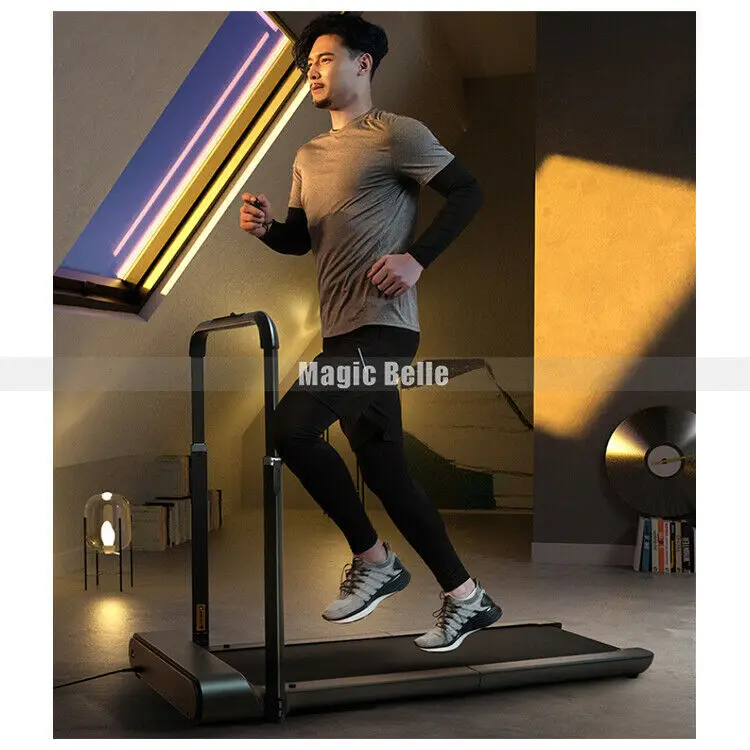 

Прочная R1 WalkingPad с поручнями из сплава для бега ходьбы 2 в 1 Релаксация тела фитнес-упражнения беговая дорожка для домашнего использования
