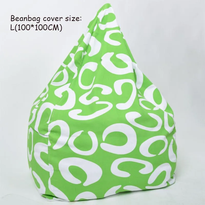 L-100X100CM Bean Bags для взрослых Bean Bag Cover Whithout наполнение lounger Bean Boozled Pouf Chambre спальня ленивый мешок стул диван Pouf Geant - Цвет: L-100X100CM