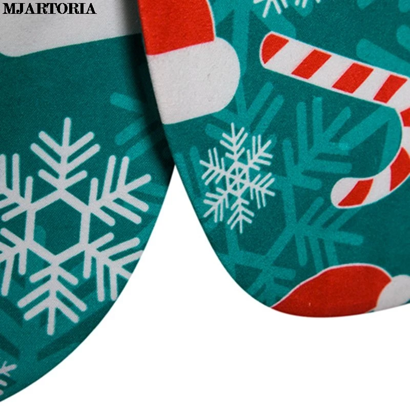 MJARTORIA Мужской Блейзер Рождественский костюм куртка новинка 2019 приталенный с