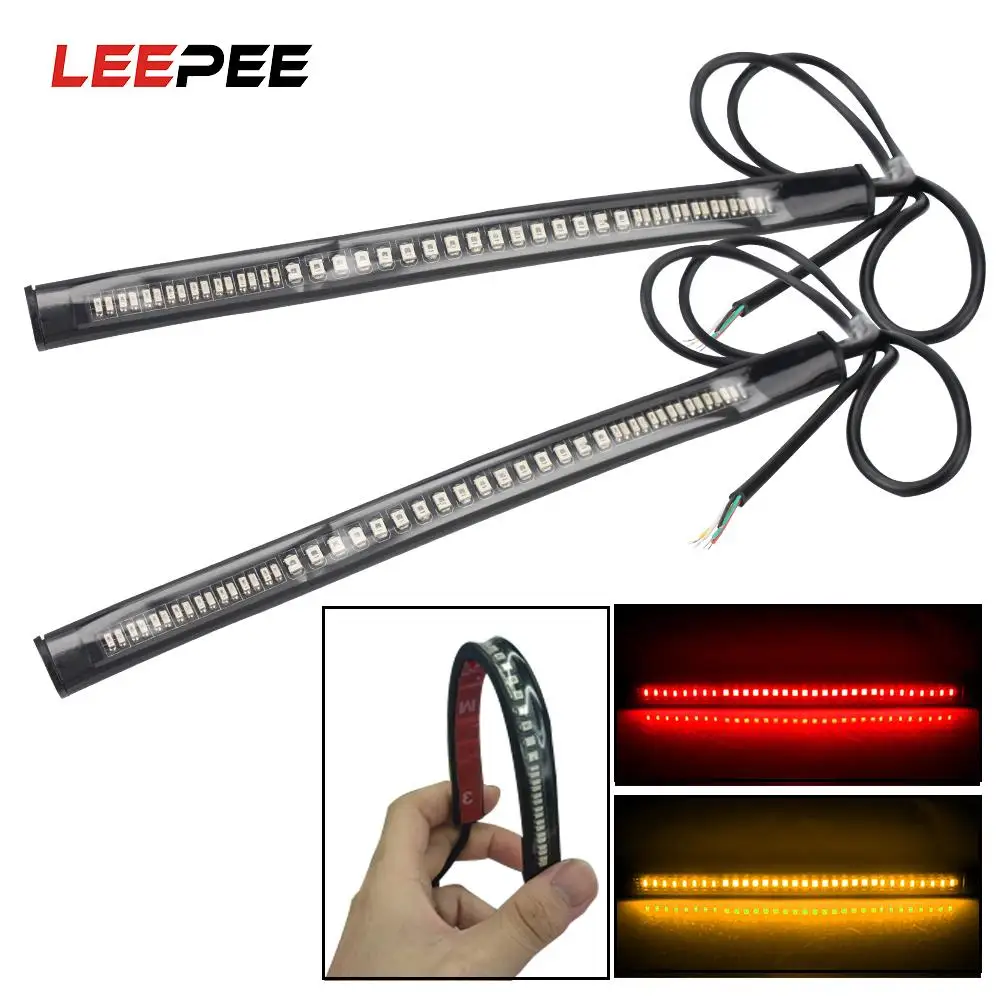 

Светодиодный мотоциклетный светильник с поворотным сигналом, Универсальное кольцо с вилкой для мотоцикла, мигающий мигатель DRL, янтарный к...