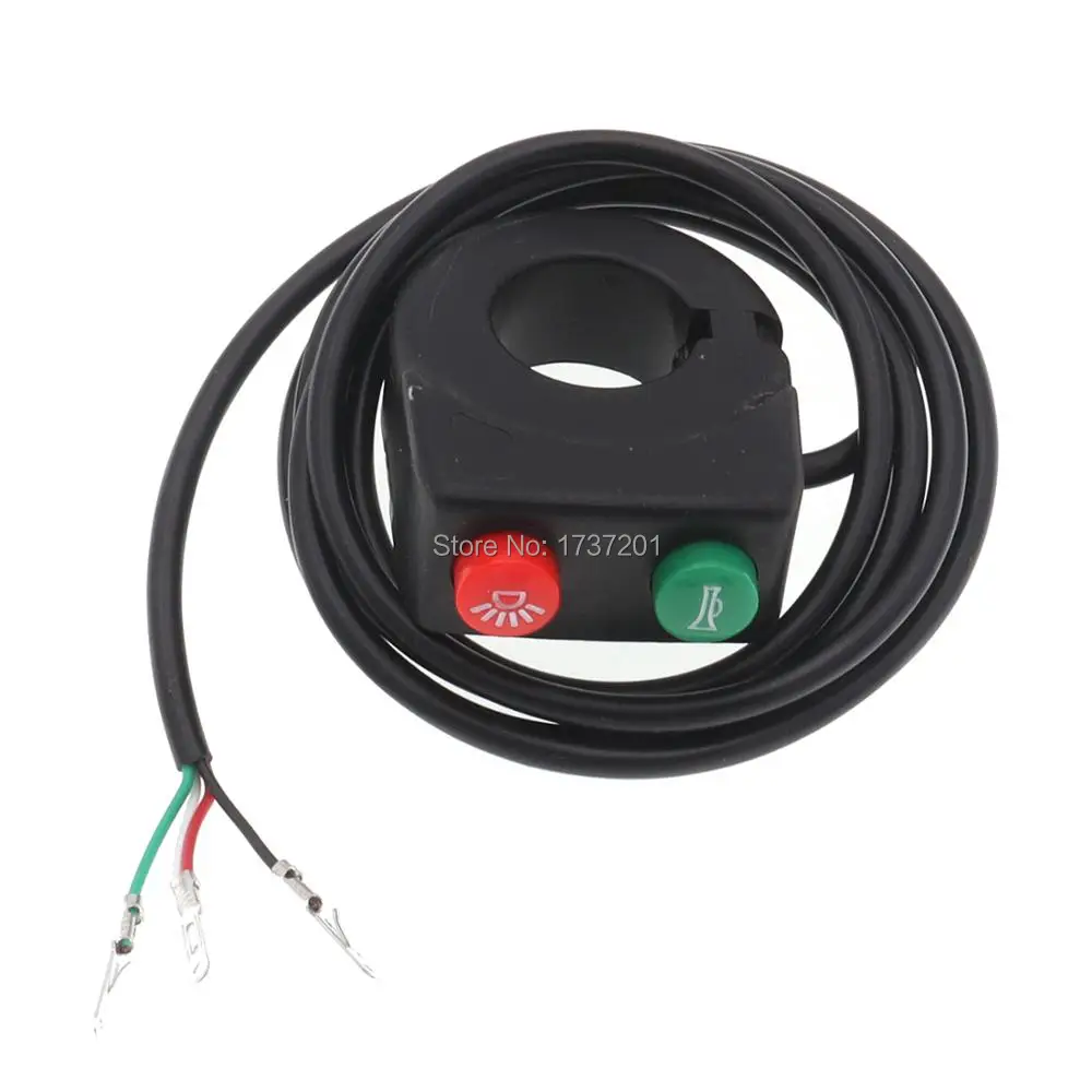 22 мм 12 В светильник для головы мотоцикла с роговой головкой переключатель