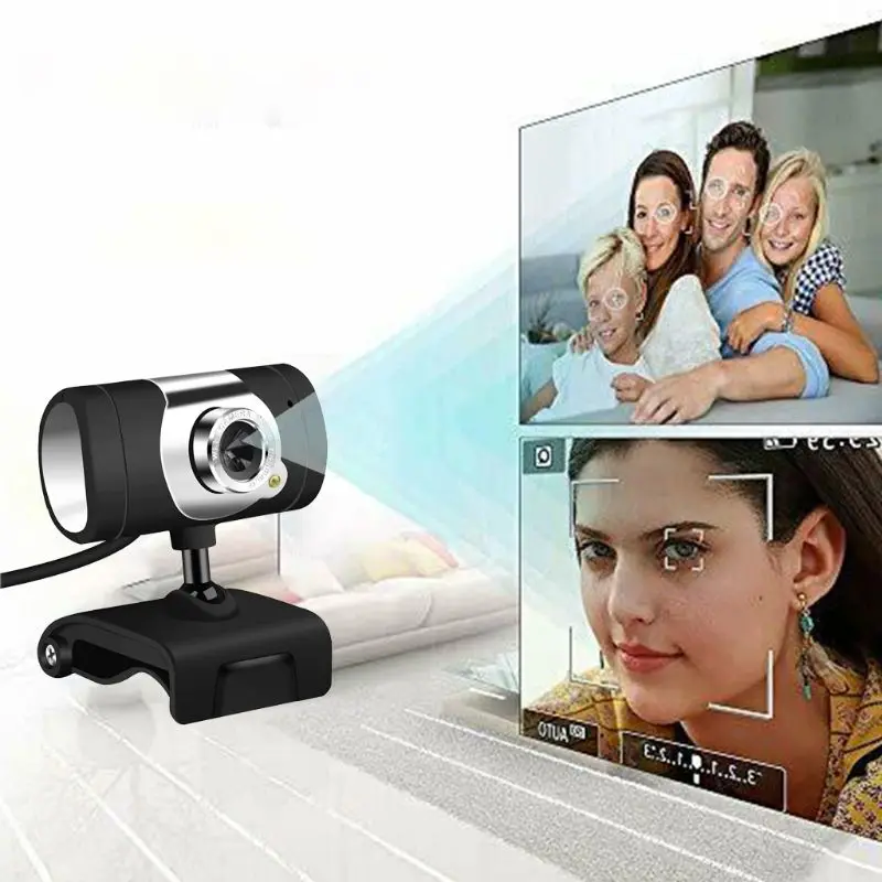 

1PC Home Durable Study Laptop Webcam Camera USB H-D Computer PC With Microphone