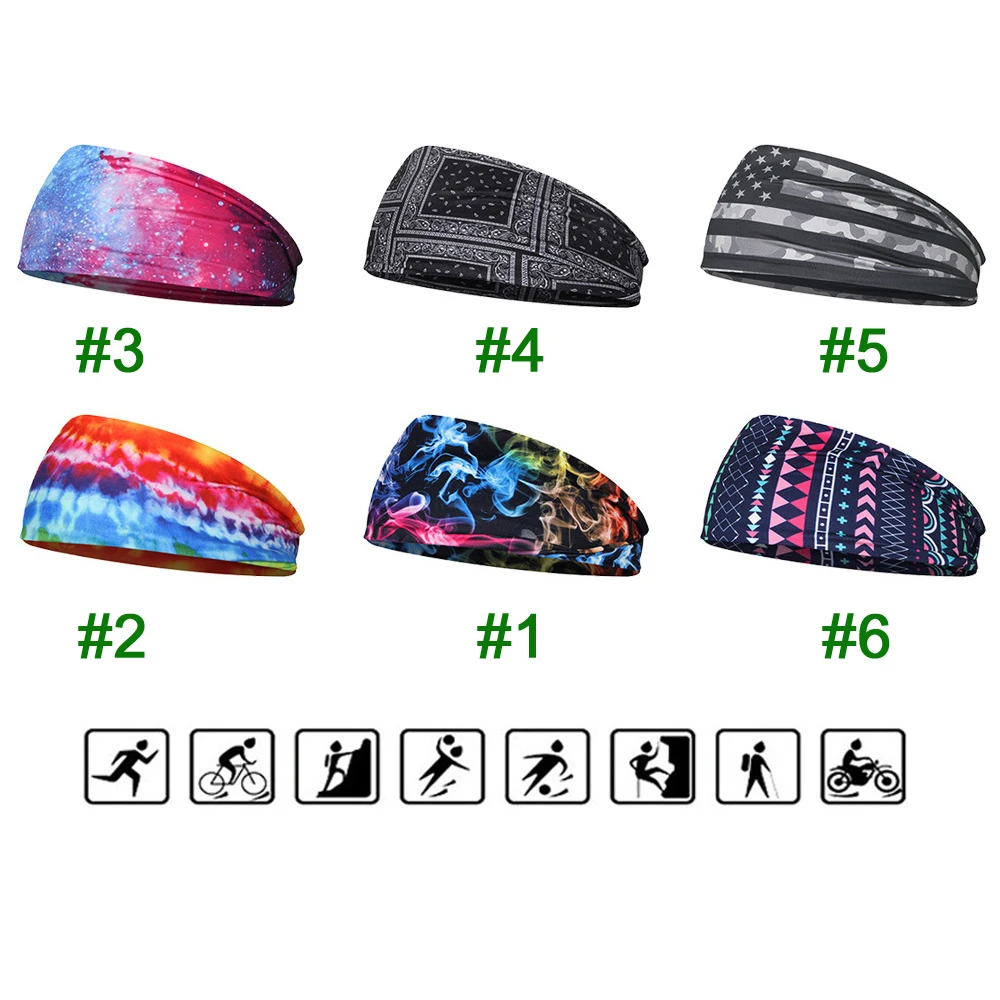 1 шт. нескользящие повязки на голову для йоги Эластичный Мягкий впитывающий пот