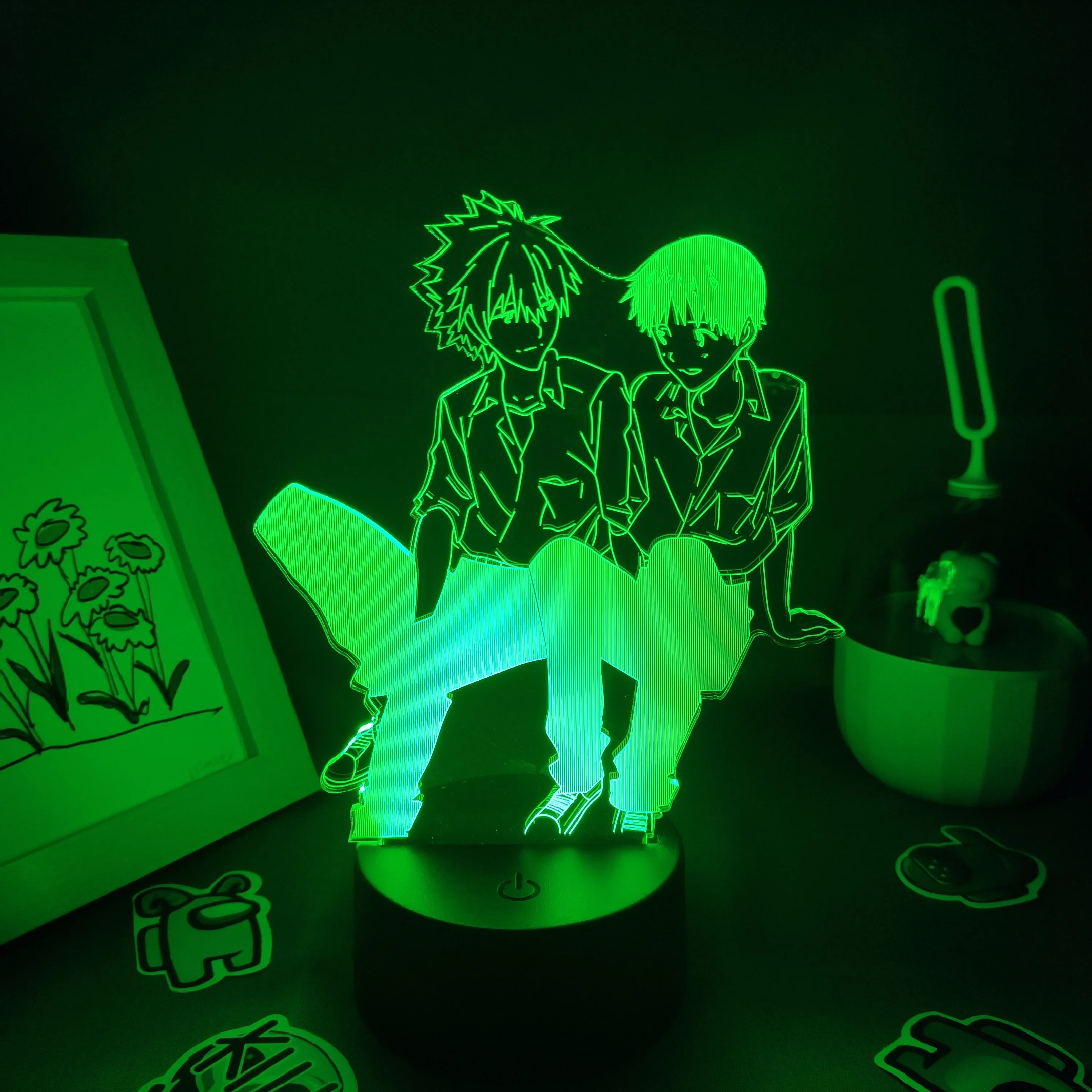 Эва (этиленвинилацетат) подарок светильник аниме Рисунок RGB светодиодный ночной