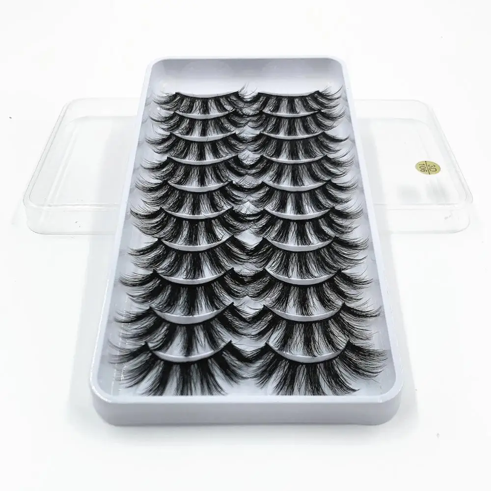 

5/10 pairs 3D mink lashes faux lashes eyelashes extension natural thick dramatic volume eyelash extension eyelash makeup