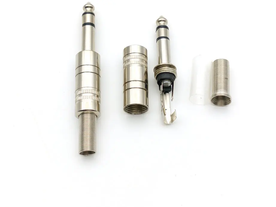 Металлический стерео аудио адаптер со штекером 6 35 мм 1/4&quot|adapter plug|adapter 1/4metal m |
