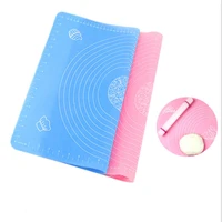 food grade silicone kneading mat non slip non stick chopping board mat rolling mat with scale cake pan kitchen tool accessories