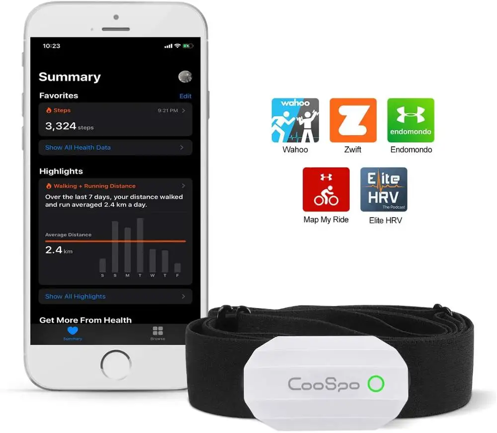 Ремешок CooSpo для мониторинга сердечного ритма на груди Bluetooth 4 0 ANT + уличный фитнес