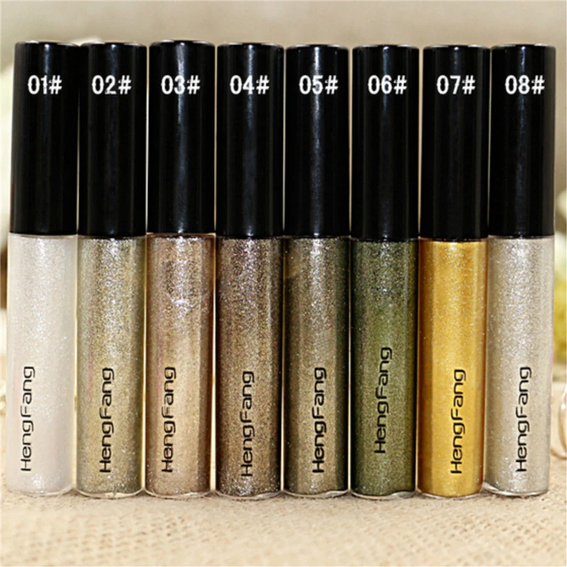 8 цветов блестящая жидкая подводка для глаз водостойкая стойкая Мерцающая