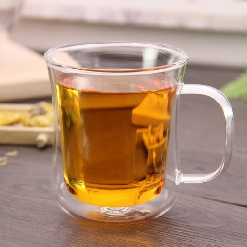 Креативные кружки 250 мл чашка стаканы с двойными стенками для кофе двойным дном