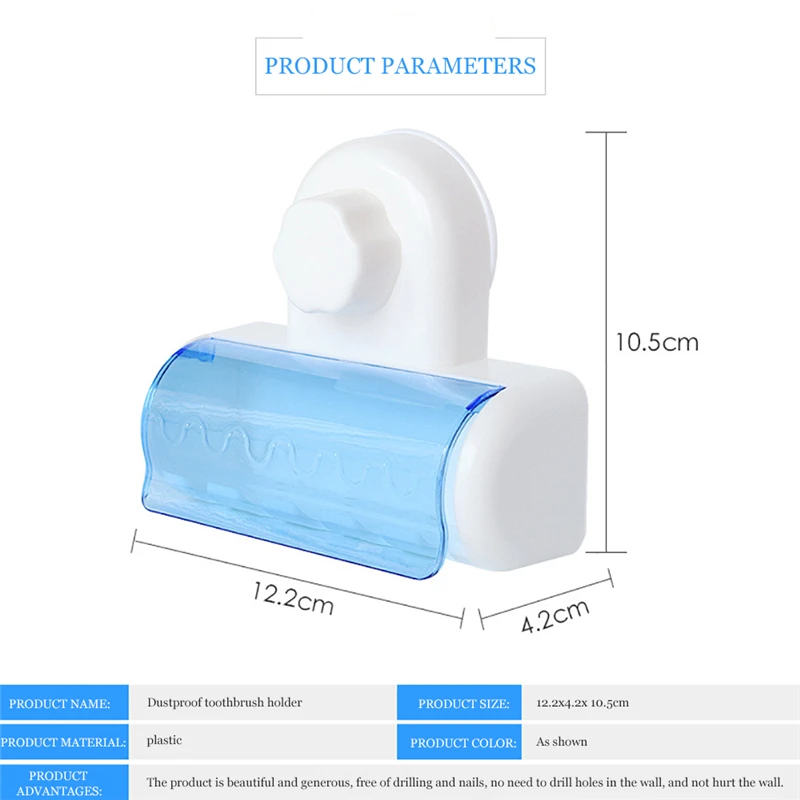 

SKTN 1PCS Bathroom accessories toothbrush holder wall-mounted toothbrush holder bracket hook suction cup toothbrush holder