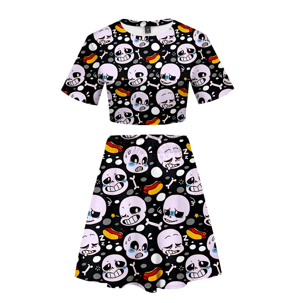 Комплект для ролевых игр Undertale Модный комплект из двух частей Женская Летняя мода