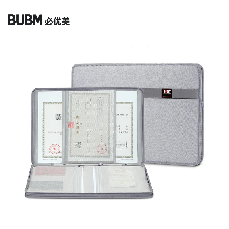 BUBM сумка для хранения документов большая емкость сертификаты файлы органайзер