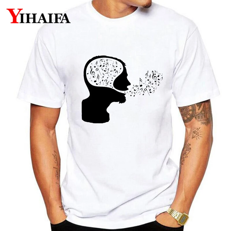 Летняя мужская футболка Hombres Idea Singer roupas Забавные футболки с графикой