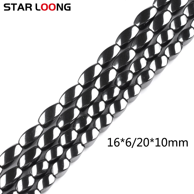 Граненые бусины кубической формы свободные черные из гематита для