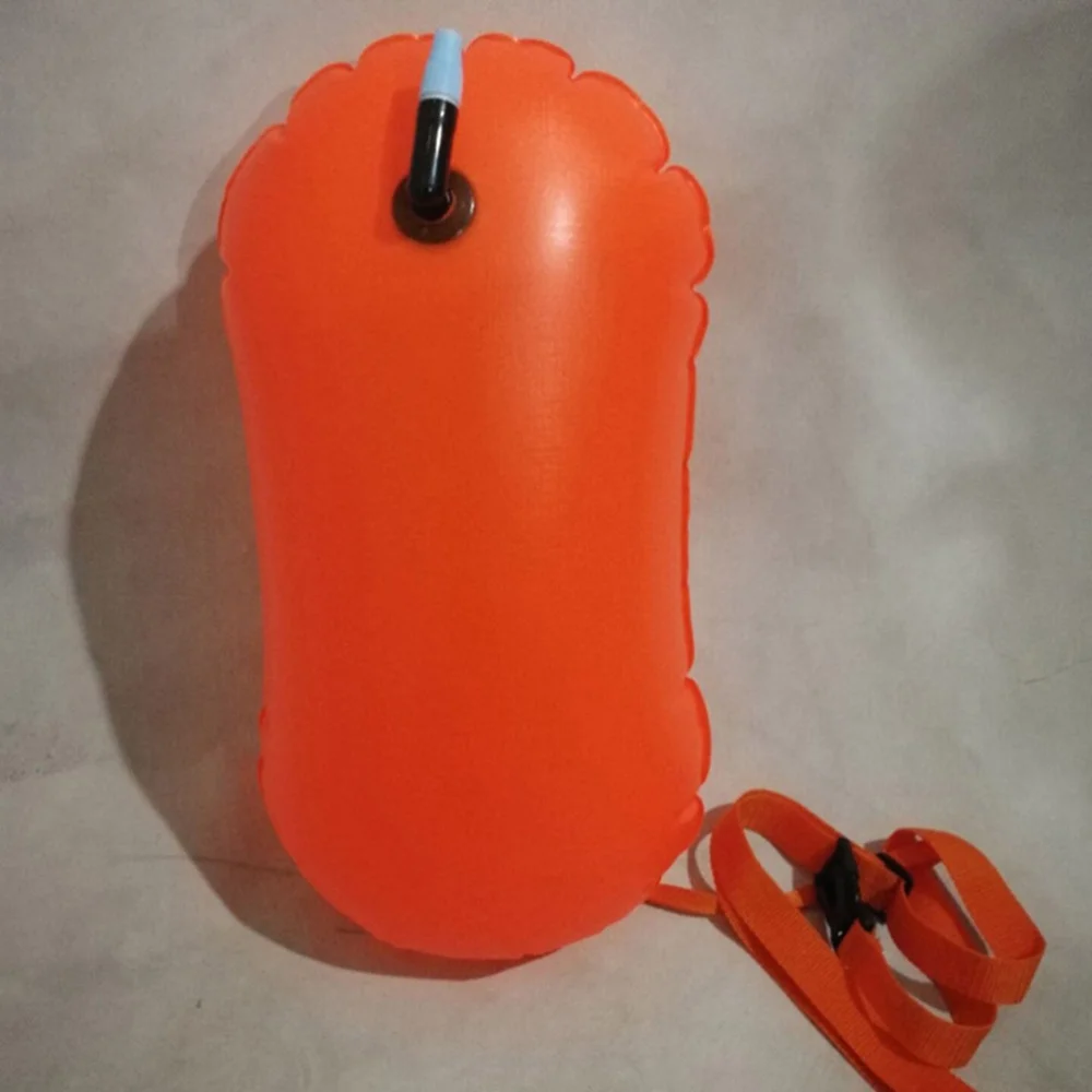 

Ultralight Safety Float Dry Bag Inflatable Open Water for Swimmers Triathletes Snorkelers Surfers (Orange)