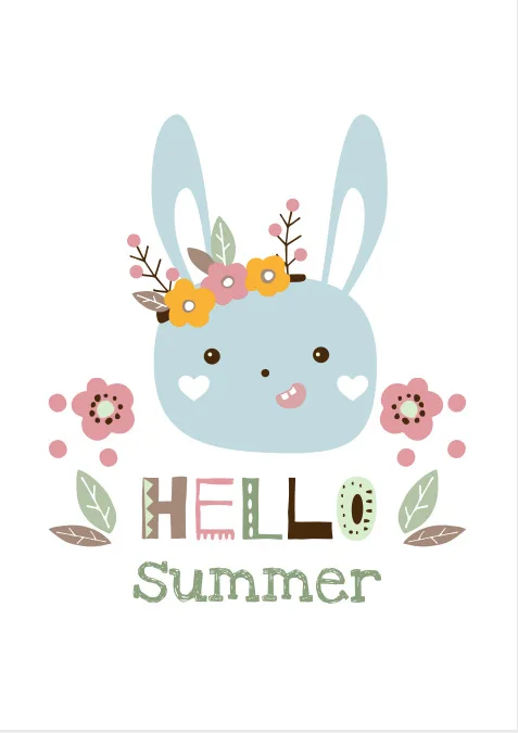 

Cute Baby Animals Cartoon Animal Decorative Painting Children Kindergarten Wall Picture For Living Room Baby Room Decor Nursery