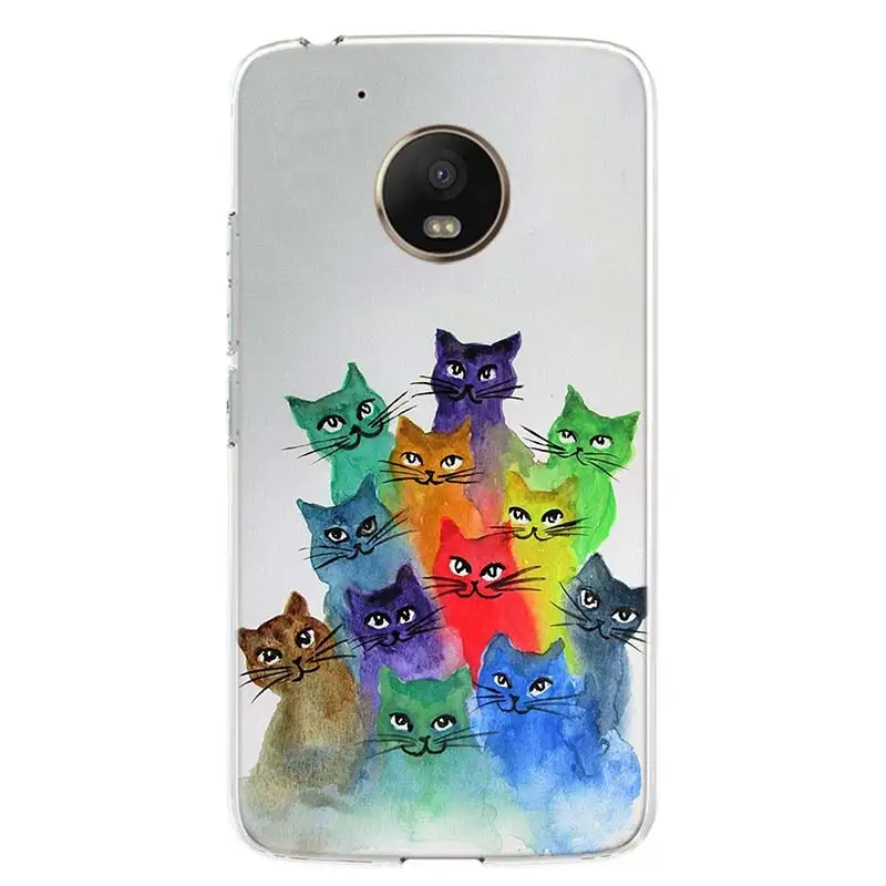 cat cute kitten catling phone case for motorola g9 play g8 plus g30 g7 power capa moto one vision fusion g6 g5 e6 e5 cover shell free global shipping