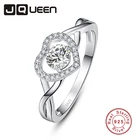 Женское кольцо из серебра 925 пробы с белым цирконом