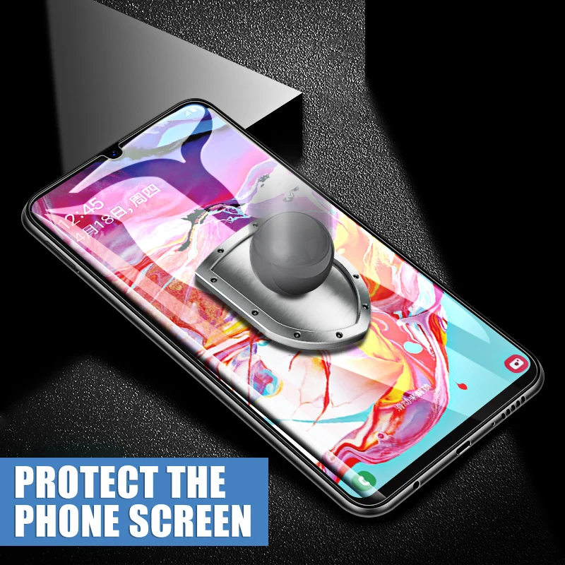 С уровнем твердости 9H закаленное Стекло для samsung Galaxy A10 A20 A20E A30 A40 A40S A50 A60 A70 A80 A90 M10 M20 M30 прозрачной крышкой закаленное Стекло