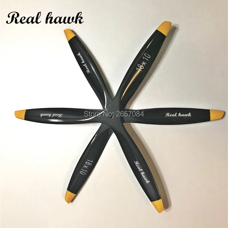 3 Blade 19x6/19x8/19x10 CCW or CW Black Wooden Propeller High Quality For Scale RC Gas Airplane Model RC parts