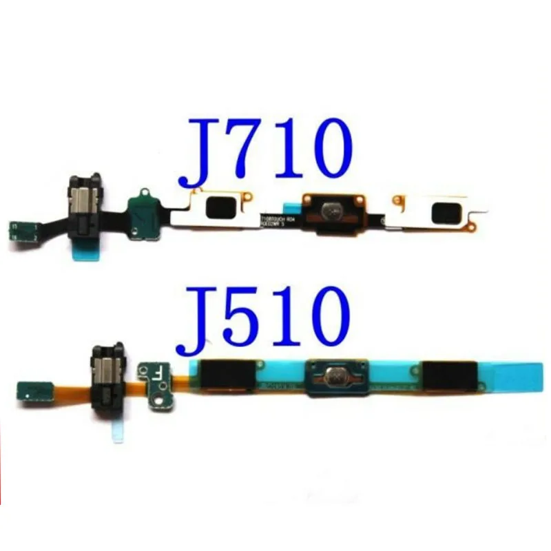 Кнопка Домой клавиатура сенсор аудио разъем наушники гибкий кабель для Samsung Galaxy J5