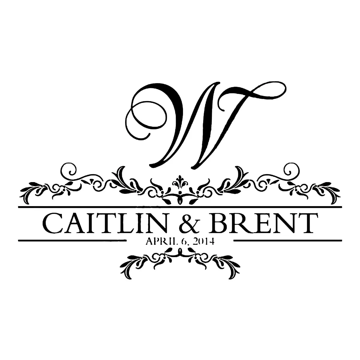 

Makeyes Wedding Floor Sticker Personalized Name Mariage Dance Floor Decal Wedding Date Custom Vinyl Removable Love Decals Q612