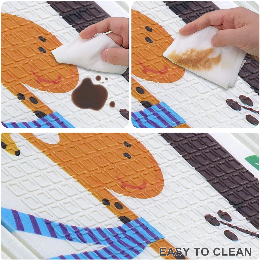 Foldable Floor Baby Play Mats Kids Playmat Crawling Carpet Children Toddler Thermal Rug Babies Pad Foam Mat коврик для ползания |