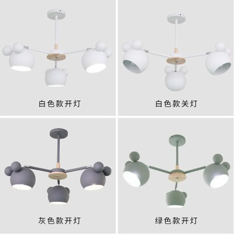 Деревянная детская люстра настенный светильник в скандинавском стиле