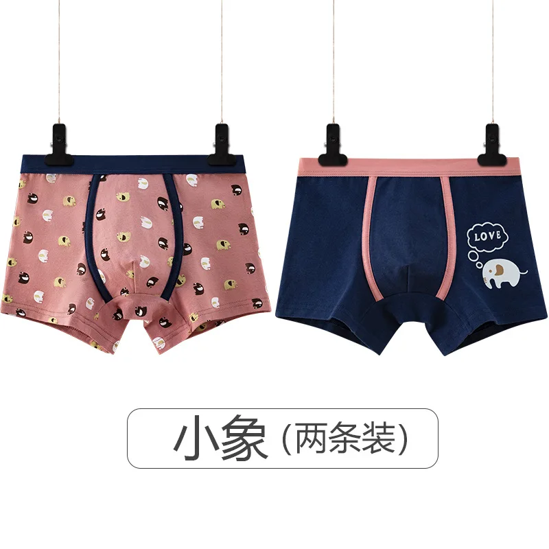 2 шт./упаковка хлопковые трусы для мальчиков |