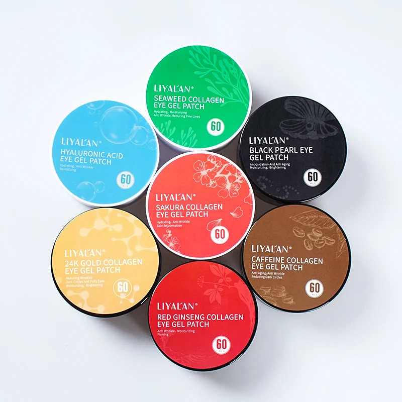 Патчи под глаза гидрогелевые увлажняющие против морщин и темных кругов глазами 24