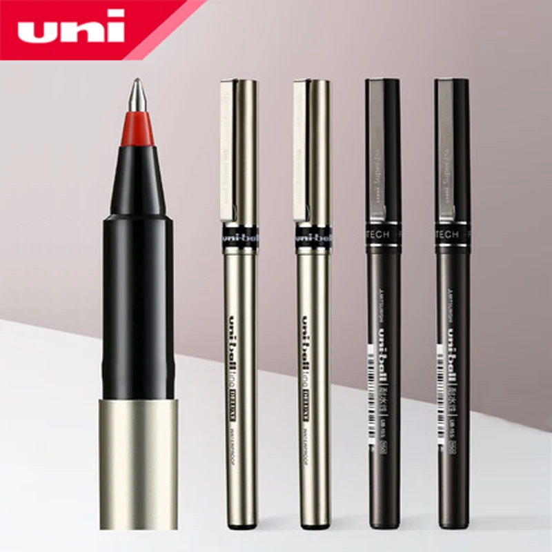 

1Pcs UNI Gel Pen UB-177 Straight Liquid Ballpoint Pen 0.5 / 0.7mm Simple Business Office Quick-Dry Signature Pen Writing Smooth