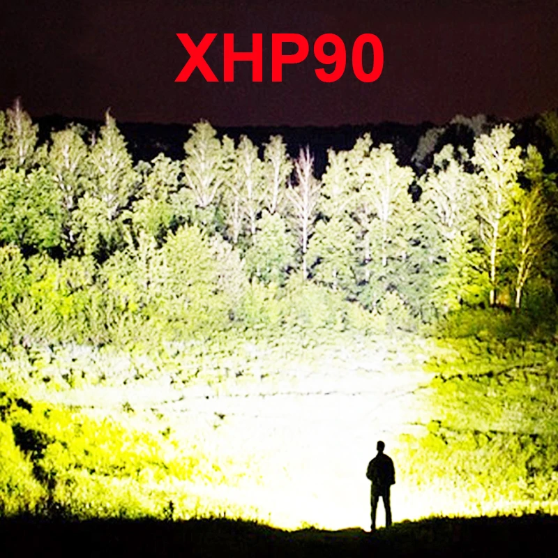 Самый мощный светодиодный светильник-вспышка, новинка, CREE xhp90, Перезаряжаемый usb фонарь, xhp50, xhp70, ручная лампа с зумом, 26650, 18650, батарея, светильник-вспышка