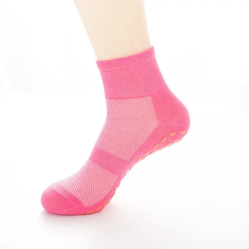 5Pairs/lot Anti-slipTrampoline Socks Cushioning Bandage Pilates Ballet Children Men Women Cotton Sport Socks With Good Grip