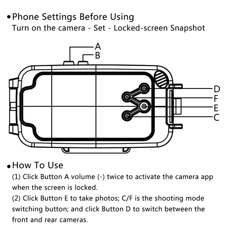 Водонепроницаемый чехол для телефона 40 м/130 футов подводной съемки фото и