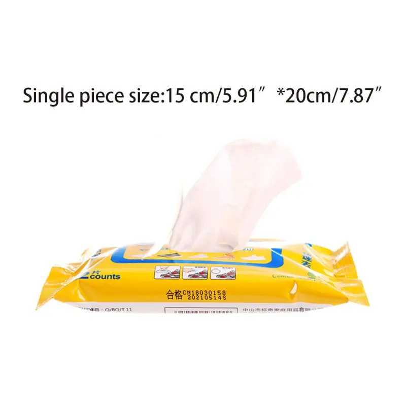 12 штук/мешок Путешествия Портативный Одноразовые тапки влажные салфетки кожаная