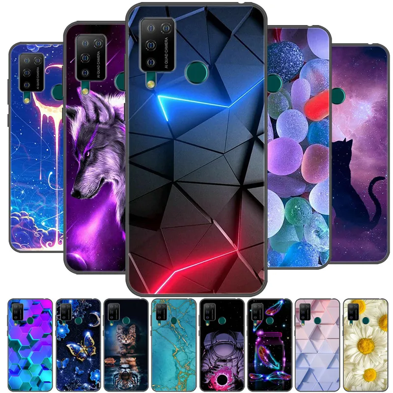 Чехол-накладка для DOOGEE N20 Pro силикон ТПУ с изображением волка | Мобильные телефоны