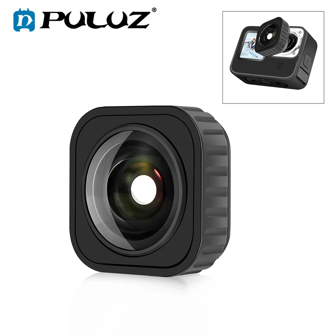 

PULUZ Max Lens Mod широкоугольный объектив для GoPro HERO9 9 черный объектив для съемки бревен камера s фильтр аксессуары для экшн-камеры
