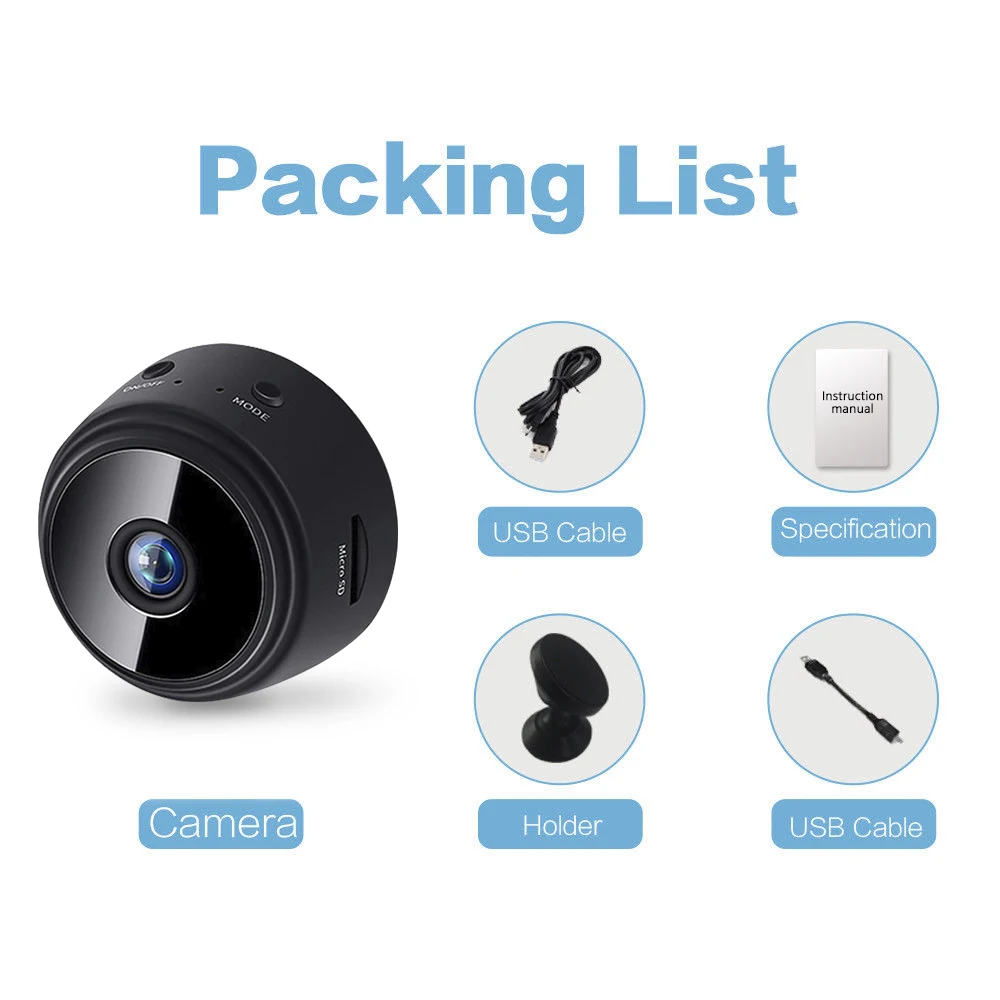 

Mini IP Camera 1080P Sensor Night Vision Camcorder Motion DVR Micro Camera Sport DV Video Small Camera Remote Monitor Phone App