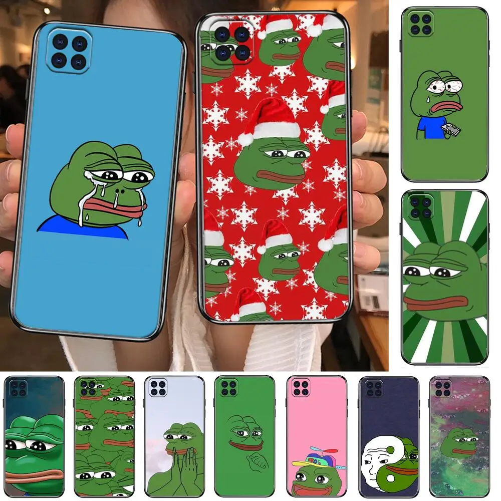 

PUNQZY Funny The Frog Face Cry Happy Couple Charcter Phone Case For Motorola Moto G5 g 5 G 5GCover cases covers smiley luxury