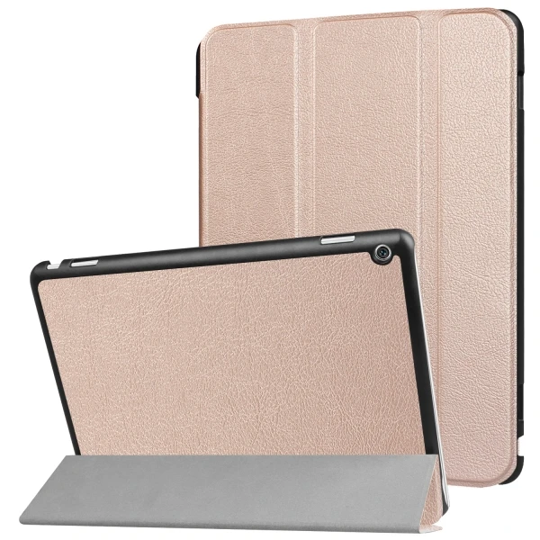 rose gold Смарт ультра Стенд чехол для huawei MediaPad M3 Lite 1" планшет для BAH-W09 BAH-AL00 10" планшет+ Бесплатный подарок - Цвет: rose gold