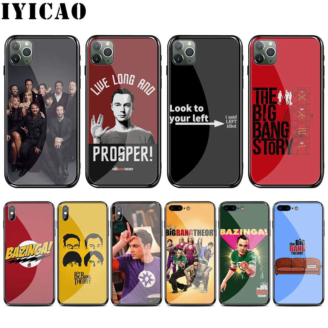L62 чехол из закаленного стекла с теорией Большого Взрыва для iphone 11 Por XS Max XR X 8 7 6 6S