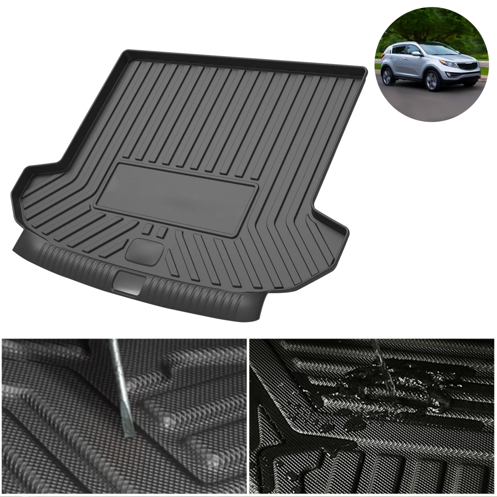 

Trunk Mat For Kia Sportage 2011-2012 2013 2014 2015 2016 Car Waterproof Non-Slip Custom Rubber 3D Car Accessories