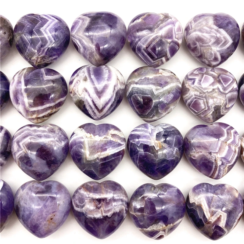 

Drop shipping 1PC Natural Dream Amethyst Crystal Heart Shaped Gemstone Reiki Healing Chakra Crystal Natural Stones and crystals