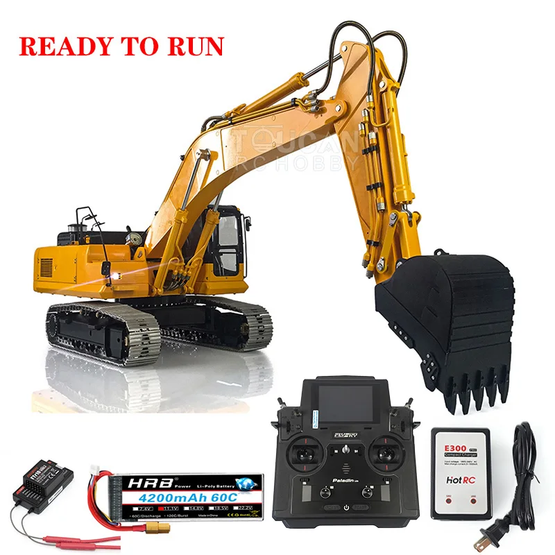 Металлический гидравлический экскаватор 1/14 LESU Komatsu PC360 RC модель RTR DG 999 ЧПУ тяжелый