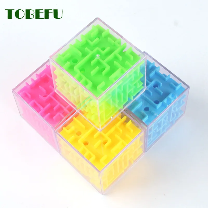 TOBEFU 3D Мини скоростной куб лабиринт магический куб головоломка игра кубики Magicos Обучающие игрушки Лабиринт катящийся мяч игрушки для детей и взрослых