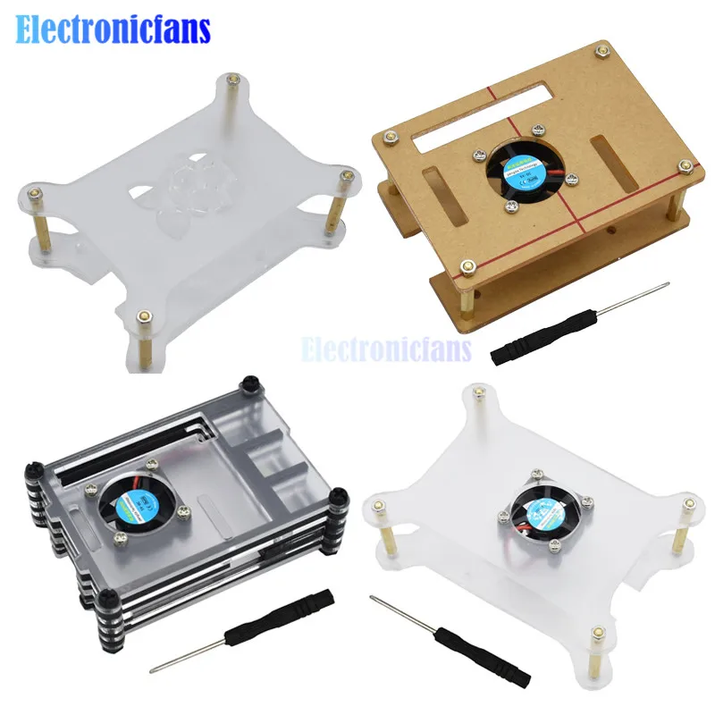 Акриловый чехол для Raspberry Pi 4 GT4A GT3A GT2A 2/3/4 модели B/3B +/2B с акрилловым покрытием в