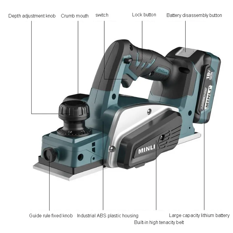 

Portable Electric Planer Woodworking Planer Household Desktop Electric Planer Press Planer Table Planer Small Wood Planer