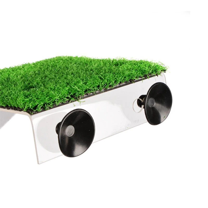 Аквариумный декор Черепаха на платформе акриловая черепаха остров аквариумы мох