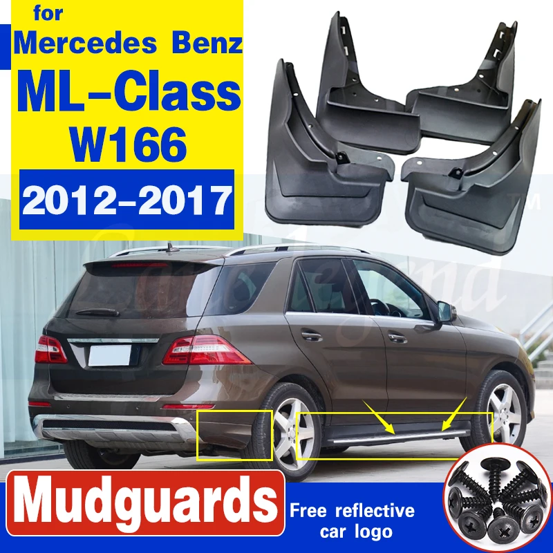 Брызговики для Benz M Class ML W166 2012 2017 2014 2015 ML300 ML350 ML500 W/брызговики|Грязезащита| |